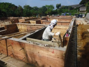 シャワー室兼沐浴室②型枠外し